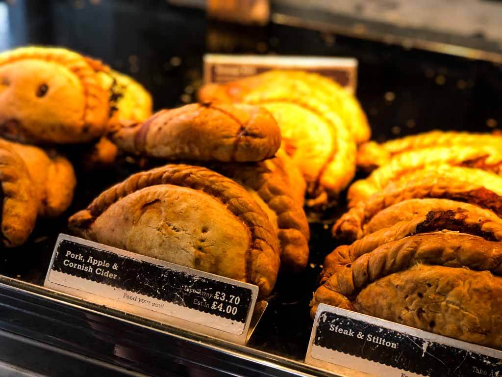 selection of cornish pasties