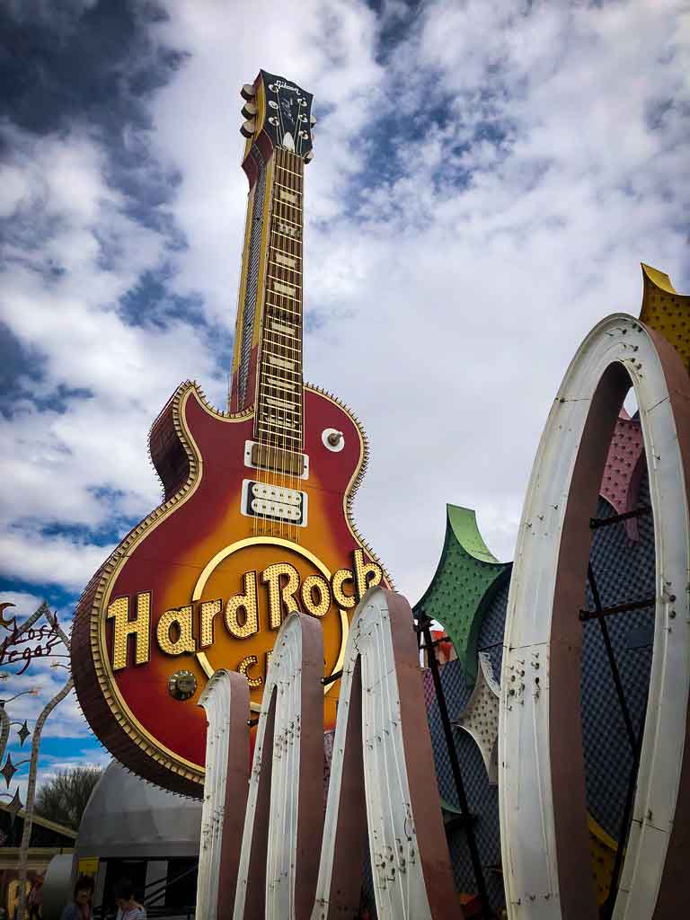 hard rock guitar sign in las vegas