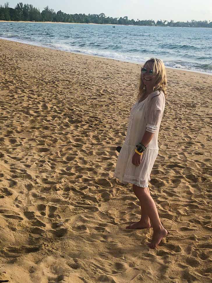 karen quinn on lipa noi beach