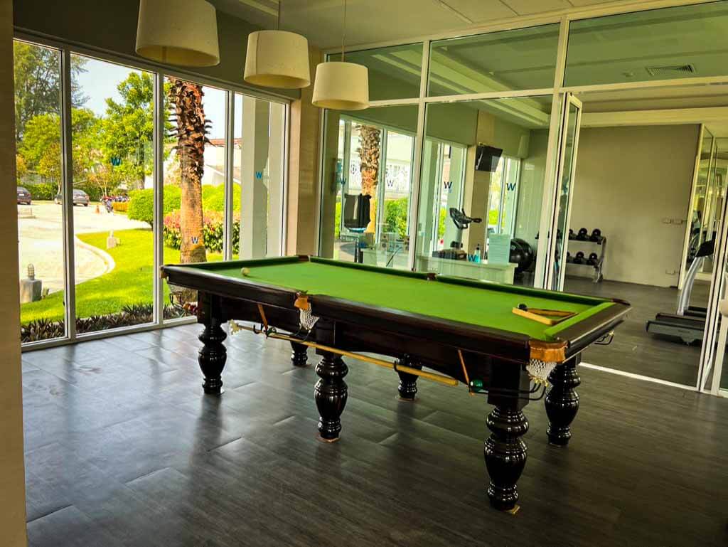 pool table i the Waters Khao Lak hotel